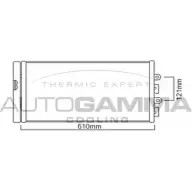 Радиатор кондиционера AUTOGAMMA 3850939 103775 9B7UI UOI5G T