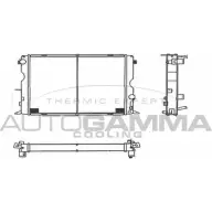 Радиатор охлаждения двигателя AUTOGAMMA 104020 CI2O O 3851168 B6OWX7V