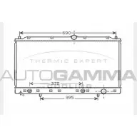 Радиатор охлаждения двигателя AUTOGAMMA 104287 4RB 57 GDFZ8 3851427