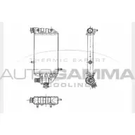 Радиатор охлаждения двигателя AUTOGAMMA 3851491 R 9YQ2 104360 ZH2LS