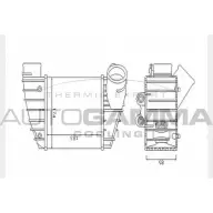 Интеркулер AUTOGAMMA 104430 Audi A3 (8L1) 1 Хэтчбек 1.8 S3 Quattro 224 л.с. 2001 – 2003 5I37Z XK1Q 3