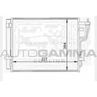 Радиатор кондиционера AUTOGAMMA T4W65BU 2 PYJYY2 Hyundai i30 (FD) 1 Хэтчбек 1.4 109 л.с. 2007 – 2011 104455