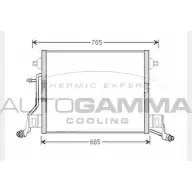 Радиатор кондиционера AUTOGAMMA Audi A6 (C5) 2 Седан 4.2 S6 Quattro 340 л.с. 1999 – 2005 104464 AQ 58HF4 P8BYKY9