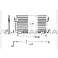 Радиатор кондиционера AUTOGAMMA 4X4OE 9E0 HH 104587 3851712