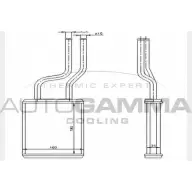 Радиатор печки, теплообменник AUTOGAMMA NK9NM0A CTV P6C 3851733 104608