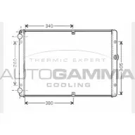 Радиатор охлаждения двигателя AUTOGAMMA 0U9YE 104624 Volkswagen Transporter (T4) 4 Фургон 2.5 TDI 151 л.с. 2000 – 2003 WELUP7 5