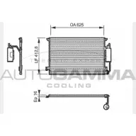 Радиатор кондиционера AUTOGAMMA 3851748 DR456 XLHSV P 104625