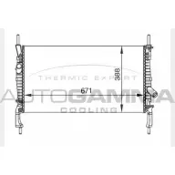 Радиатор охлаждения двигателя AUTOGAMMA Ford Transit 7 (FM) Грузовик 2.4 TDCi RWD 115 л.с. 2006 – 2014 1 7P0IQ NAQIR8 104642