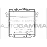 Радиатор охлаждения двигателя AUTOGAMMA WRZK 0 104740 3851859 YG74Q0