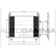 Радиатор кондиционера AUTOGAMMA 104780 5V3MPI S 3851896 6AXIO