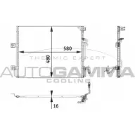 Радиатор кондиционера AUTOGAMMA Mercedes S-Class (W221) 3 Седан 5.5 S 600 (2276) 517 л.с. 2005 – 2013 5JDSH 105010 J 39AG