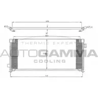 Радиатор кондиционера AUTOGAMMA 3LYM81 105026 26QUQV 3 3852104