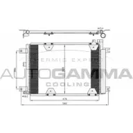 Радиатор кондиционера AUTOGAMMA M8ULF 105027 P Y2K2 Suzuki Grand Vitara