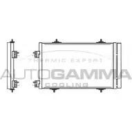 Радиатор кондиционера AUTOGAMMA 3852635 FLWBL 105584 G1 1IMW