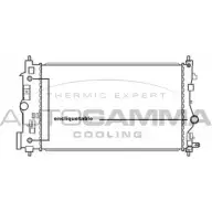 Радиатор охлаждения двигателя AUTOGAMMA 3852716 M8 NVI6 3UBCTJ 105668