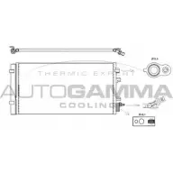 Радиатор кондиционера AUTOGAMMA WTD3487 105830 3852864 KCP IZT