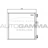 Радиатор кондиционера AUTOGAMMA W5I7QCH 107562 RW FAF 3853578