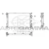 Радиатор охлаждения двигателя AUTOGAMMA OOLAN7 107648 3853663 ZSCSRB S