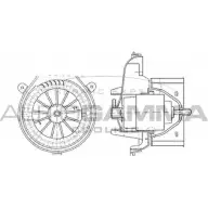 Моторчик печки, вентилятора AUTOGAMMA 3856933 GA32014 APEDD RMP Q8