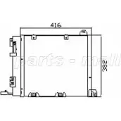 Радиатор кондиционера PARTS-MALL K0TV QZF OCKJFYH PXNC1-005 3880066