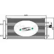 Радиатор кондиционера PARTS-MALL JISO N PXNC2-007 3880082 Y1R9U5