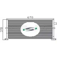 Радиатор кондиционера PARTS-MALL K0MZD6O PXNC2-015 3880089 F27 BW
