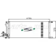Радиатор кондиционера PARTS-MALL DU92SJA PXNC2-020 3880093 BB 2C6