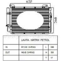 Радиатор кондиционера PARTS-MALL 3880095 88NU4 WORM7 PK PXNCA-009