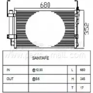 Радиатор кондиционера PARTS-MALL 3880098 PXNCA-014 IBR7U KLSG C8