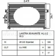 Радиатор кондиционера PARTS-MALL 3880106 PXNCA-041 A LHI4Z HW8TG