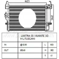 Радиатор кондиционера PARTS-MALL PXNCA-072 5N PSK4 3880116 MH6AS