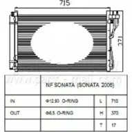Радиатор кондиционера PARTS-MALL 3880122 Y9 ZOZD CF149 PXNCA-080