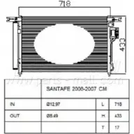 Радиатор кондиционера PARTS-MALL IDPUI PXNCA-086 3880125 5G V464