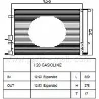 Радиатор кондиционера PARTS-MALL 3880130 4X CR1N BHPFK PXNCA-103
