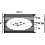 Радиатор кондиционера PARTS-MALL PXNCA-114 3880133 JGEAR FCG22U 4
