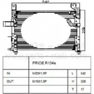 Радиатор кондиционера PARTS-MALL KLJR4Y 5N NBB2 PXNCB-003 3880144