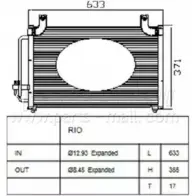Радиатор кондиционера PARTS-MALL PXNCB-029 XYZPX Kia Rio 1 (DC) 1999 – 2005 E8T WHZ