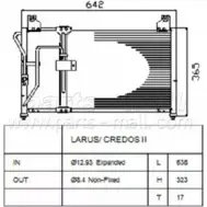 Радиатор кондиционера PARTS-MALL PXNCB-033 Kia Clarus (K9A, GC) 1 1996 – 2001 KV BB9N BNU2TIZ