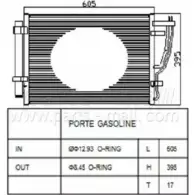 Радиатор кондиционера PARTS-MALL 4 XLRU FQU3A 3880160 PXNCB-073
