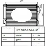 Радиатор кондиционера PARTS-MALL MAVHOL1 Kia Carens (UN) 3 2006 – 2013 UK X20H PXNCB-075