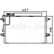 Радиатор кондиционера PARTS-MALL Mercedes E-Class (S211) 3 Универсал 3.2 E 320 T CDI (2126) 204 л.с. 2003 – 2009 YB77 B PXNCR-012 NZAJP8Z