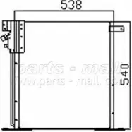 Радиатор кондиционера PARTS-MALL 3880246 NFVBGJ2 PXNCR-019 O 30OBX