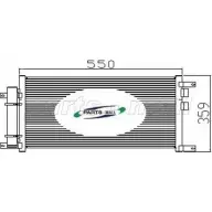 Радиатор кондиционера PARTS-MALL R9W 6RAI 3880264 PXNCX-003X 6Y4MW