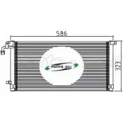 Радиатор кондиционера PARTS-MALL Y FLYS 3880268 EESAQ PXNCX-008Z