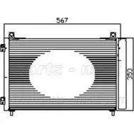 Радиатор кондиционера PARTS-MALL X306 2 PXNCX-048L 3880291 BOD9S9O