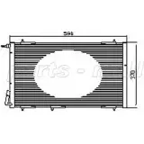 Радиатор кондиционера PARTS-MALL S90DIF FJNE0 E 3880292 PXNCX-049L