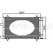 Радиатор кондиционера PARTS-MALL 3880296 LY2J7J JN 2NZX1 PXNCX-053L