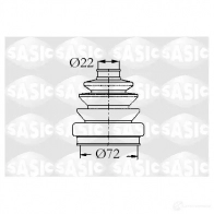 Пыльник шруса SASIC Ford Escort 7 (FA, GAL, ABL) Хэтчбек 1.8 Endura TD 90 л.с. 1995 – 1998 9004640 O 0BOD1T 3660872329011