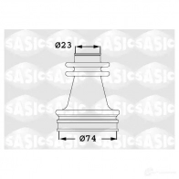 Пыльник шруса, ремкомплект SASIC 1904002 6235562 TC I1L 3660872371843