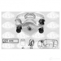 Тормозной суппорт SASIC 2S1Q 3P Opel Astra (H) 3 Хэтчбек 1.9 CDTI 16V (L48) 120 л.с. 2004 – 2010 3660872373281 6506061